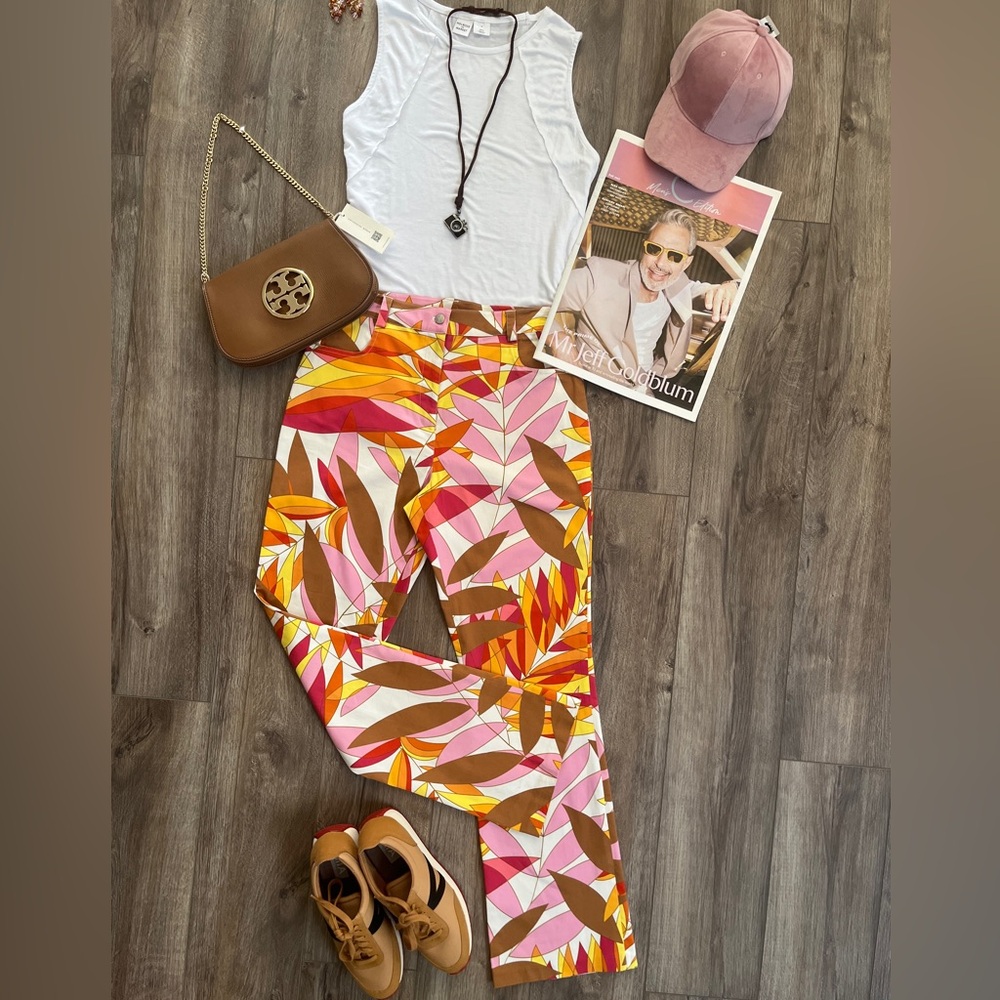 HP🌹🌹🌹🌹NWOT VintageTori Richard Tropical Print Pants NWOT